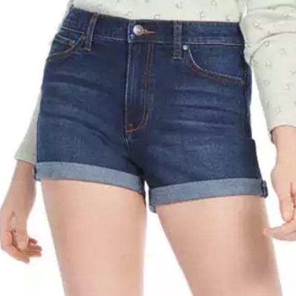 Celebrity Pink The Sugar Mid Rise Denim Jean Shorts Cuffed 5 / 27 - Picture 2 of 6